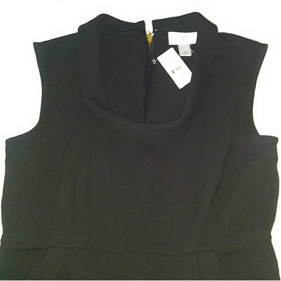 🆕 NWT LOFT Fitted Sleeveless Dress w/Collar& Pkts - Picture 2 of 8